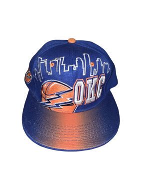 Men's Leader of the Game OKC Basketball Hat One Size Blue Orange